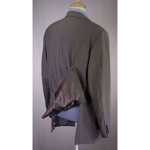 Hickey Freeman Lindsey Light Taupe Wool Blazer Jacket Men's 46R - Picture 7 of 9